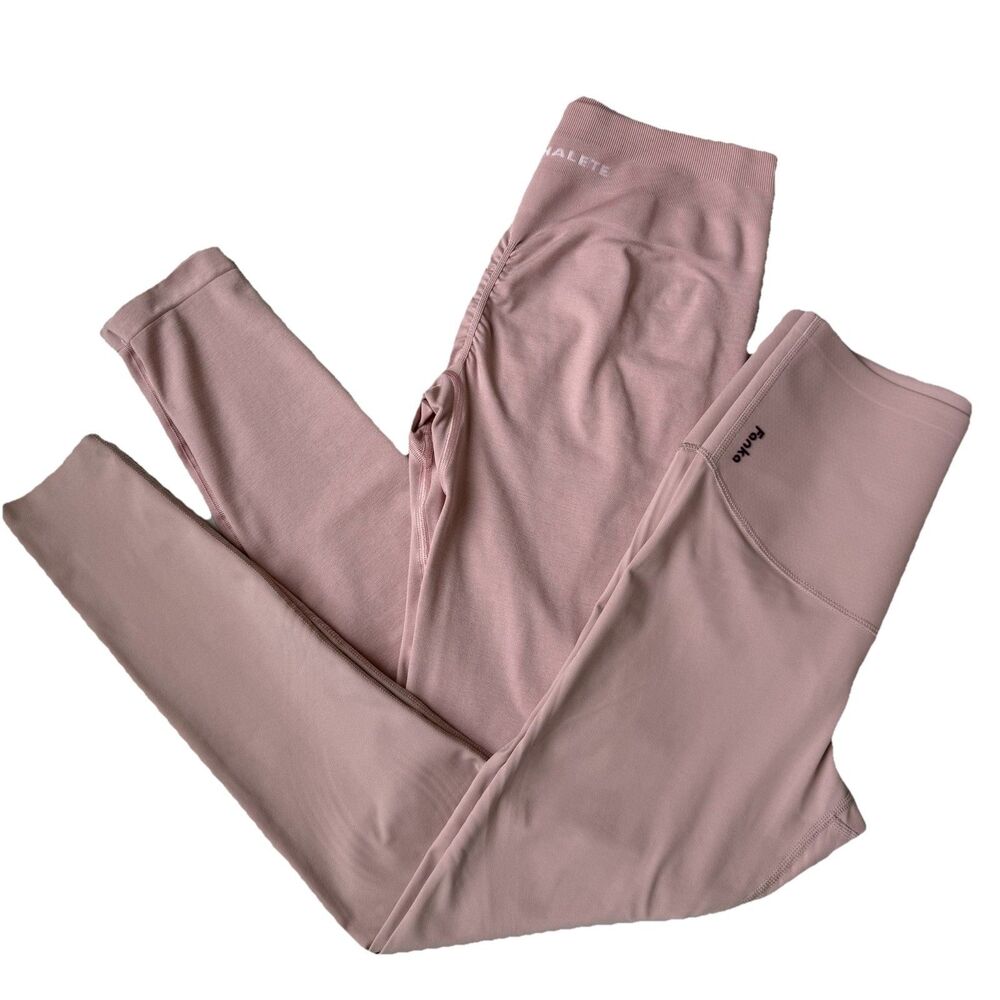 Lot Of 2 - Fanka Body Sculpt Leggings- Reversible Wear & Alphalete Small 24x26